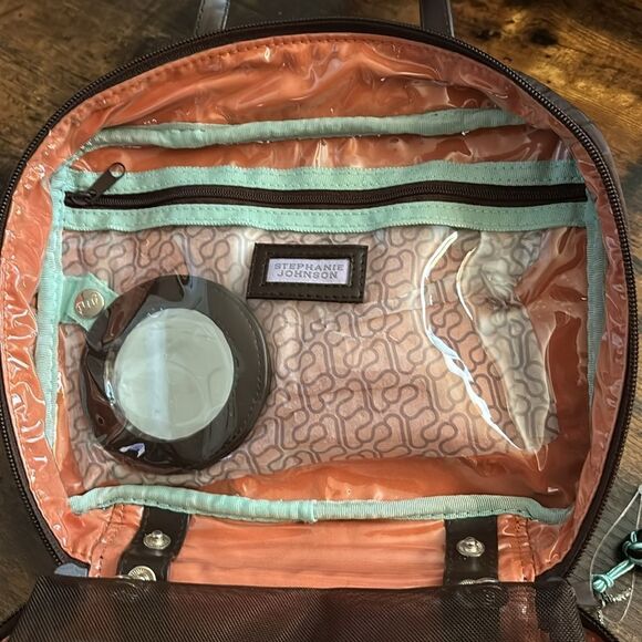 Stephanie Johnson Java Martha  travel small case in Coffee / Néw - Picture 5 of 7